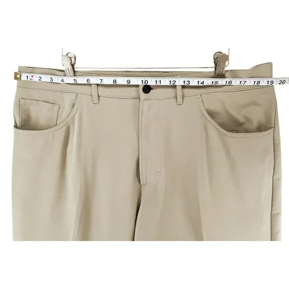 Alberto Ceramica‎ Tom Pants Mens Size 38X28 Beige Tan Straight Leg Comfort Fit